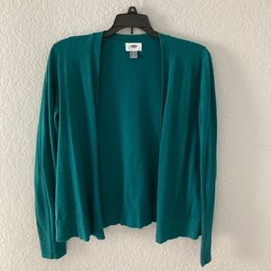 Teal cardigan
